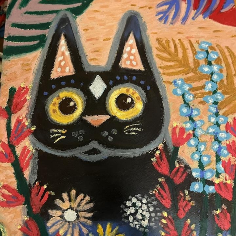 Your Pet Custom Painted from Photo, Original Sennelier Oil Pastel (Sealed)